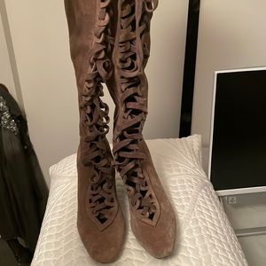 Jeffrey Campbell suede boots